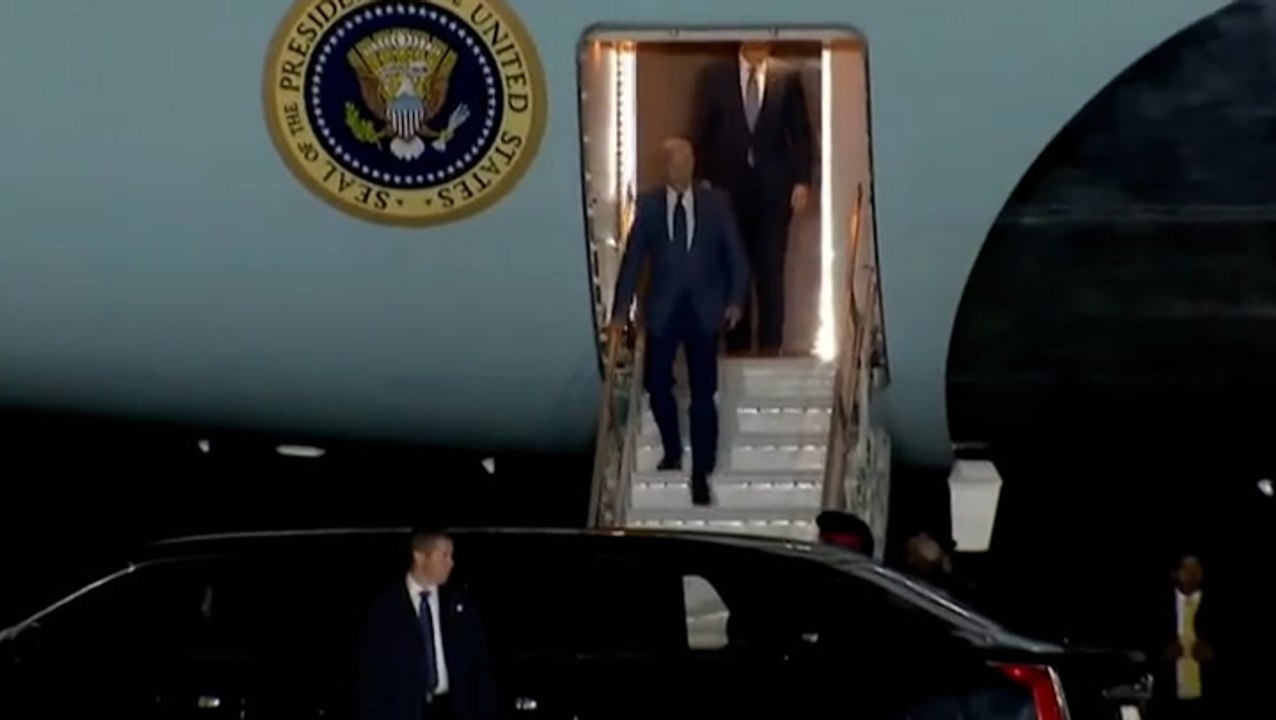 Joe Biden arrives in Belfast ahead of four-day visit marking Good Friday Agreement anniversary