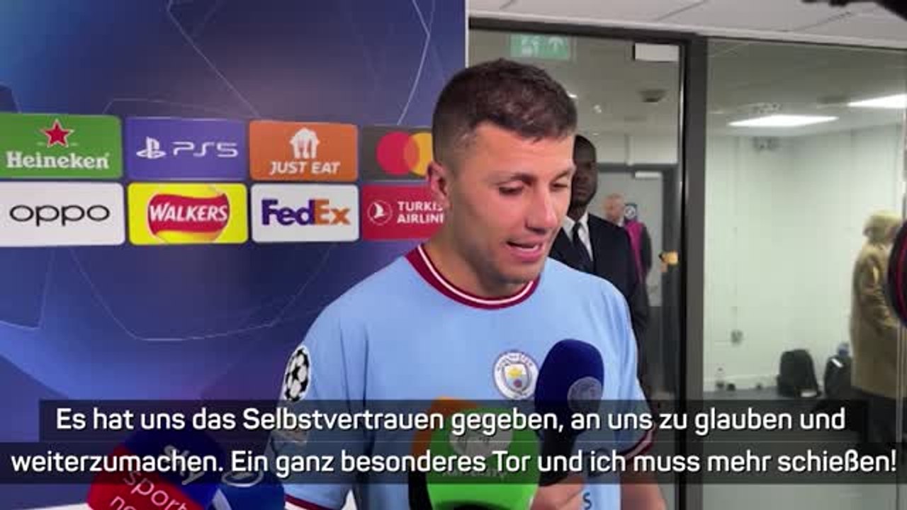 Rodri: 'Ganz besonderes Tor für mich'