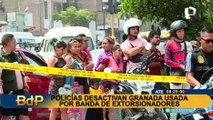 Ate: agentes del UDEX desactivan granada de guerra que era usada por extorsionadores