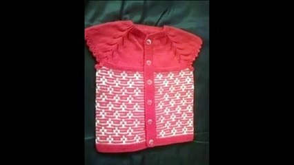 Most beautiful handknitting baby sweater design