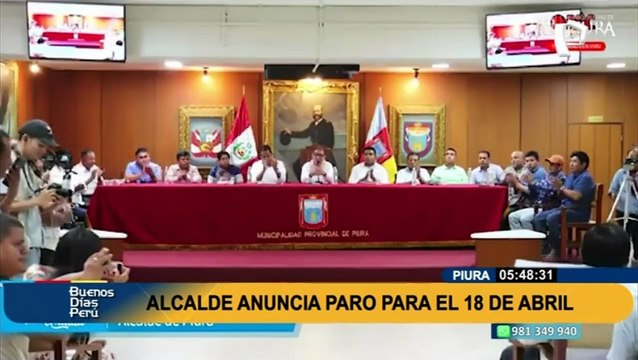 Piura: autoridades distritales y provinciales anuncian paro regional para este 18 de abril