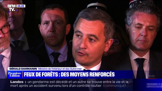 Feux de forêts: Gérald Darmanin annonce des moyens inédits pour l'été 2023