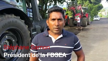 Opération escargot des planteurs ce matin