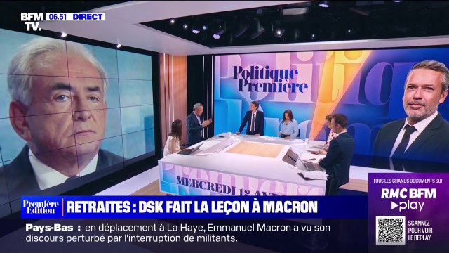 Quand Dominique Strauss-Kahn fait la leçon à Emmanuel Macron sur la réforme des retraites