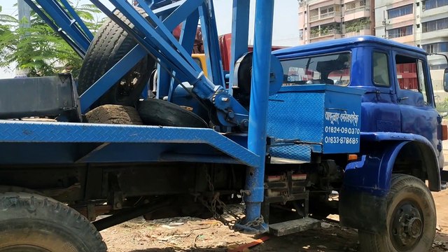 Ten Wheeler Truck's Are Being Taken From Garage To Garage Continuously