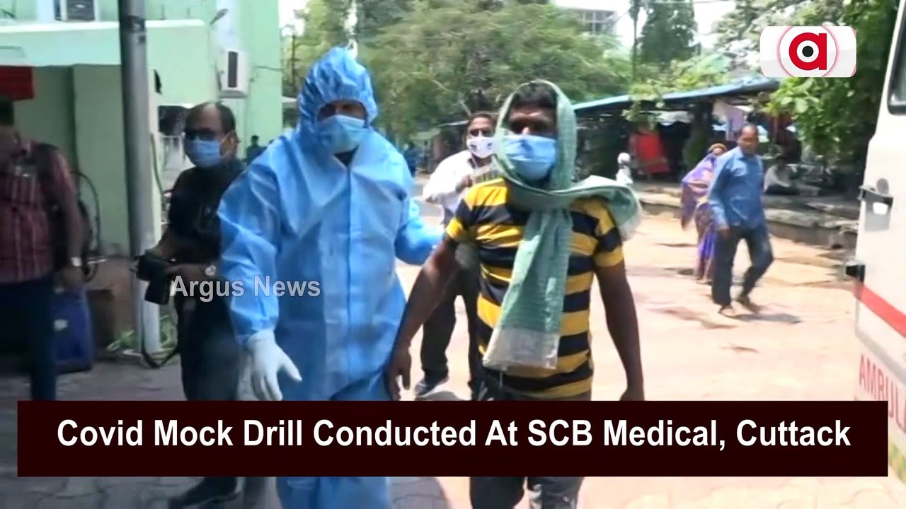 Cuttack: Covid Mock Drill Conducted At SCB Medical
