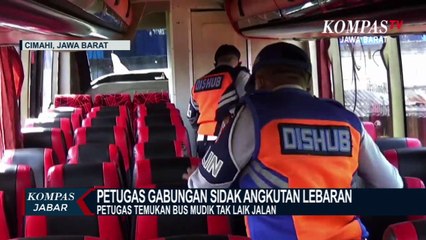 Petugas Temukan Bus Mudik Tak Laik Jalan