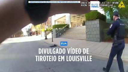 Polícia divulga vídeo de tiroteio em Louisville