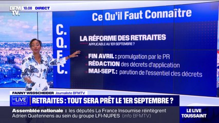 Retraites: une réforme applicable dès le mois de septembre?
