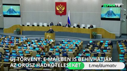 Új törvény: e-mailben is behívhatják a hadköteles oroszokat