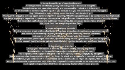 How to Let Go of Thoughts that Make You Depressed.