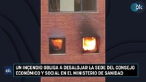 Un incendio obliga a desalojar la sede del Consejo Económico y Social en el Ministerio de Sanidad