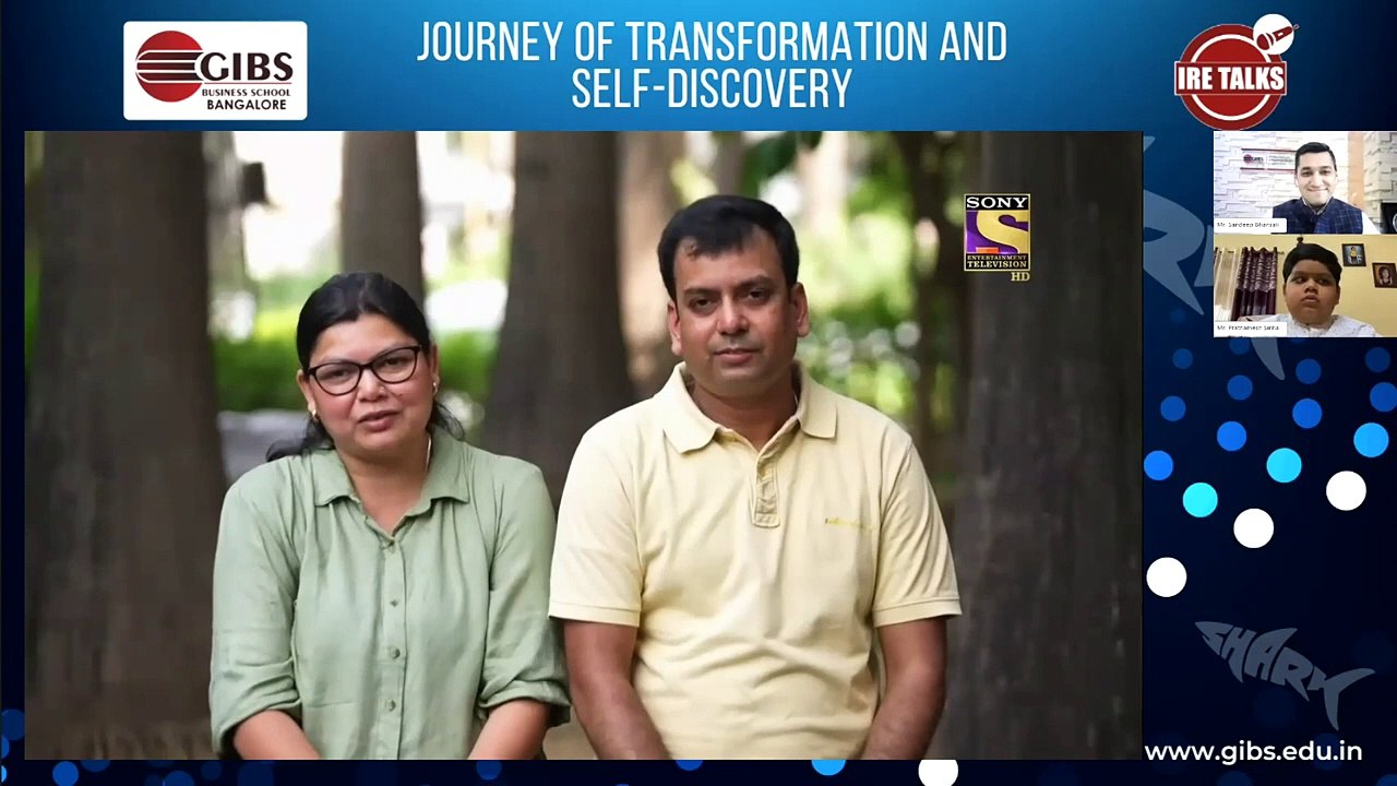 Watched Live Recorded Webinar on "Turning Challenges into Opportunities" by Prathamesh Sinha at GIBS Business School | Top PGDM College in Bangalore