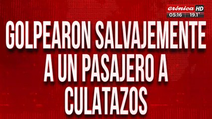 Asaltaron colectivo y golpearon salvajemente a un pasajero