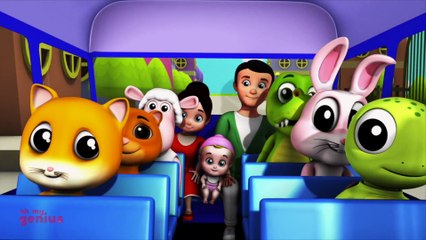 Wheels On The Bus, Fun Ride and Preschool Rhyme for Babies