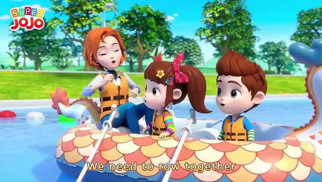 Row the Boat Song | Fun Family Time for Kids | Super JoJo Nursery Rhymes & Kids Songs