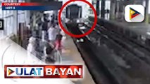 Isang babae, tumalon umano sa riles ng tren sa Quezon Ave. Station; operasyon ng MRT, pansamantalang naantala
