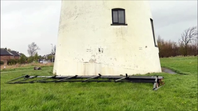 Windmill cordoned off after sails damaged on Blackpool landmark