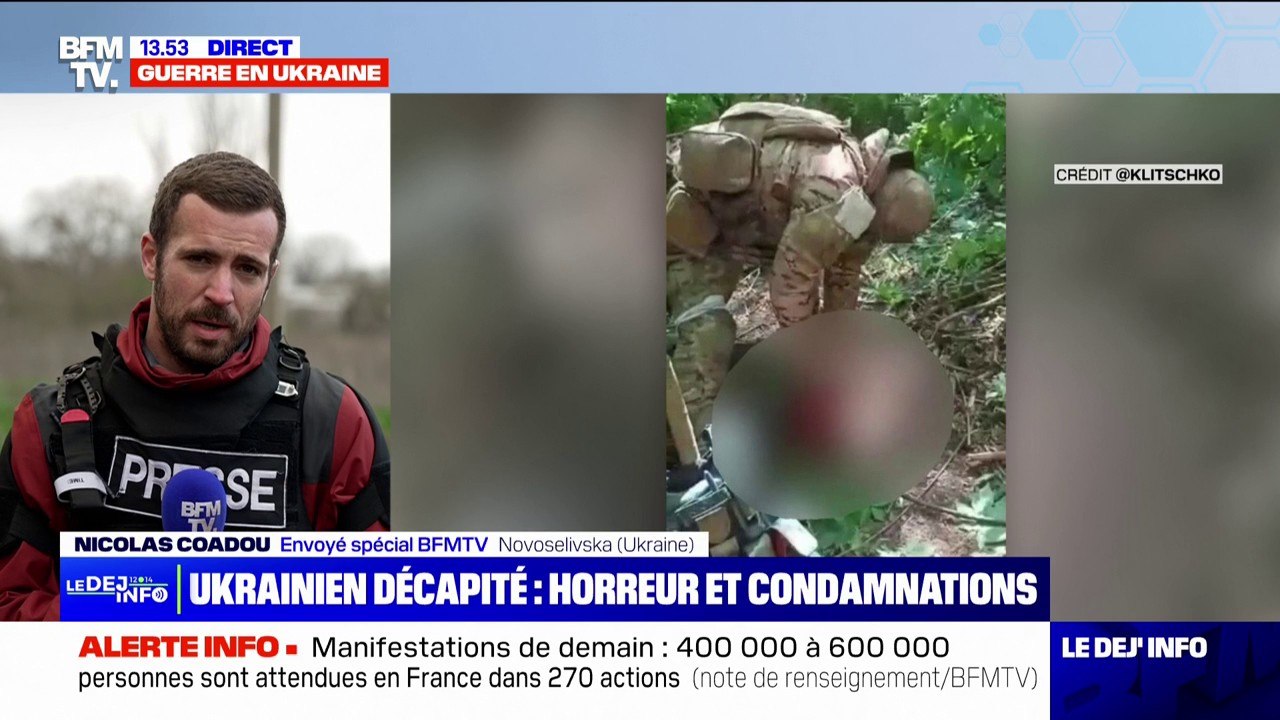 Ukraine: Volodymyr Zelensky dénonce les "monstres" russes après la diffusion d'une vidéo d'un prisonnier ukrainien présumé décapité