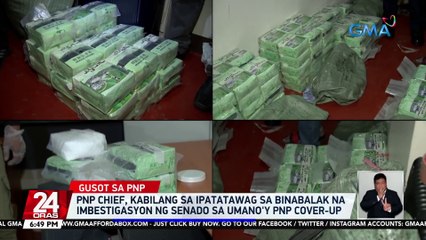 Download Video: PNP Chief, kabilang sa ipatatawag sa binabalak na imbestigasyon ng senado sa umano'y PNP cover-up | 24 Oras