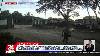 Ilang armas na nakuha sa raid, kwestyonable dahil sa paglihis ng CCTV -- counter affidavit ni Pryde Teves | 24 Oras
