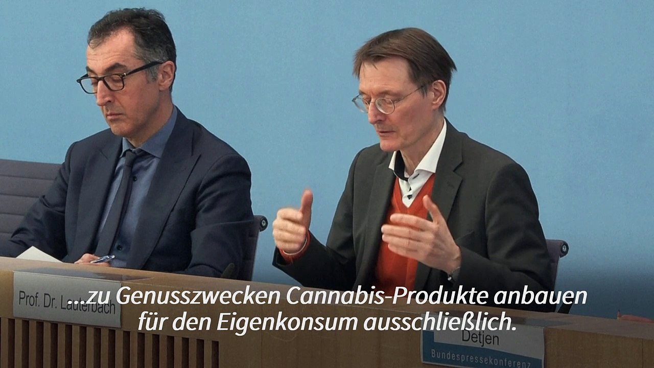 Cannabis-Legalisierung: Lauterbach präsentiert 'Zwei-Säulen-Modell'