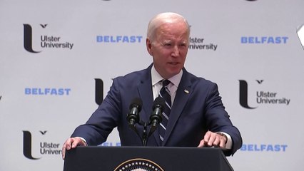 Joe Biden says supporting peace in Northern Ireland is a priority for Washington