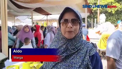 Demi Sembako Murah, Warga Pondok Aren Rela Berdesak-desakan