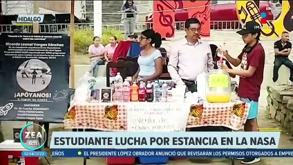 Estudiante de ingeniería lucha por vivir estancia en la NASA vendiendo aguas frescas