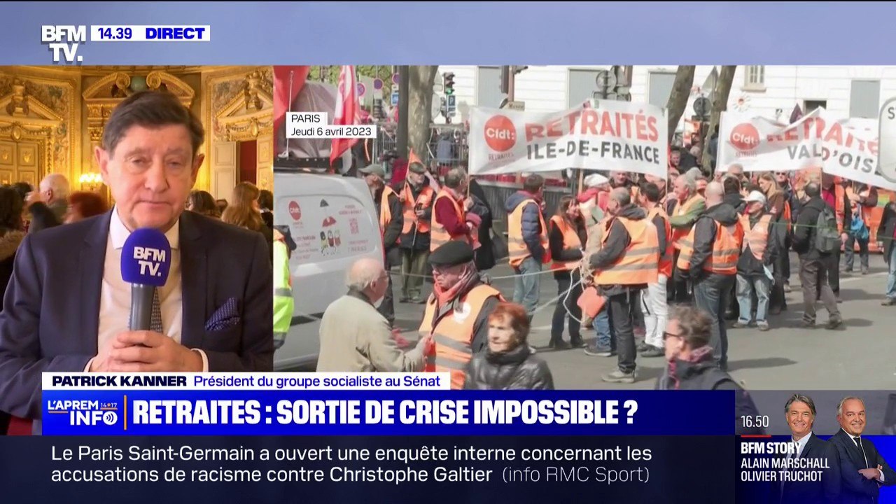 Retraites: "Nous respecterons la décision du Conseil constitutionnel", affirme Patrick Kanner, président du groupe socialiste au Sénat