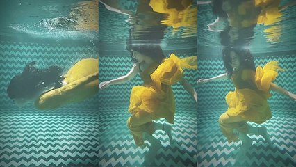 Taapsee Pannu Yellow Saree में Mermaid बनकर में Swimming Video Viral | Boldsky