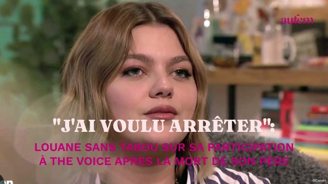 J'ai voulu arrêter : Louane sans tabou sur sa participation à The Voice après la mort de son père