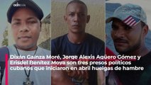 Tres presos políticos cubanos se declaran en huelga de hambre