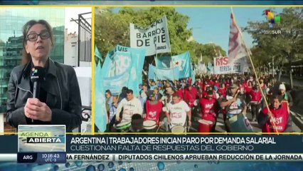 Trabajadores argentinos convocan a huelga de 24 horas