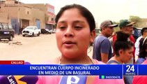 Macabro hallazgo en el Callao: cuerpo quemado en la vía pública sería de una mujer