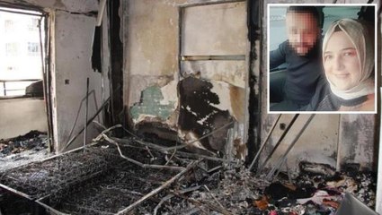 Oğlunu kurtarmak isterken alevlerin arasına giren anne, feci şekilde can verdi