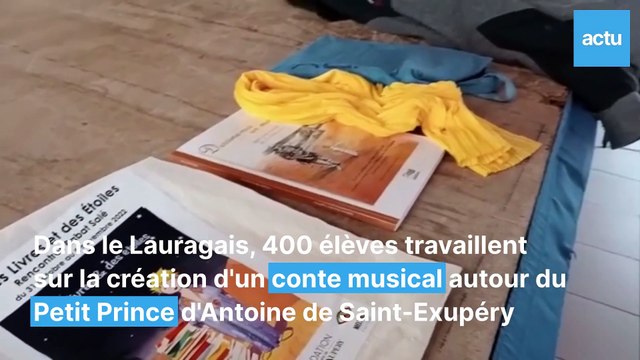 Répétitions du conte musical autour du Petit Prince d'Antoine-de-Saint-Exupéry dans le Lauragais