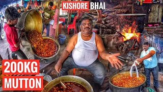India's Highest Selling Mutton | 200 Kg Mutton Sell Everyday | Kishore Bhaina | Street Food India