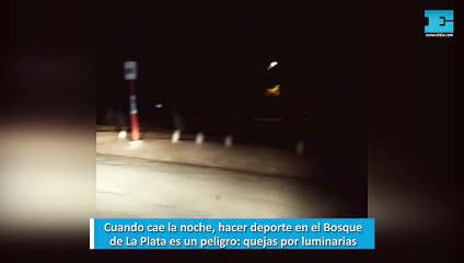 Cuando cae la noche, hacer deporte en el Bosque de La Plata es un peligro