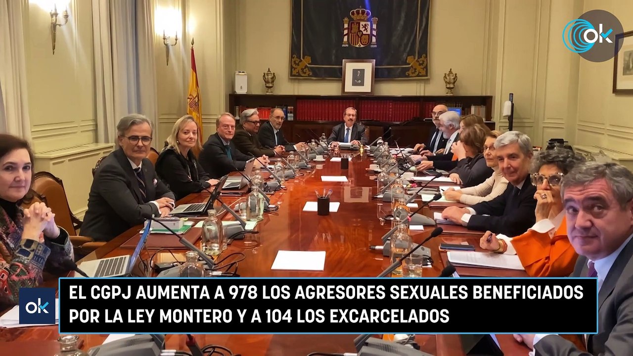 El CGPJ aumenta a 978 los agresores sexuales beneficiados por la Ley Montero y a 104 los excarcelados