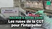 Réforme des retraites : en camion ou en bateau, la CGT interpelle Macron à Notre-Dame
