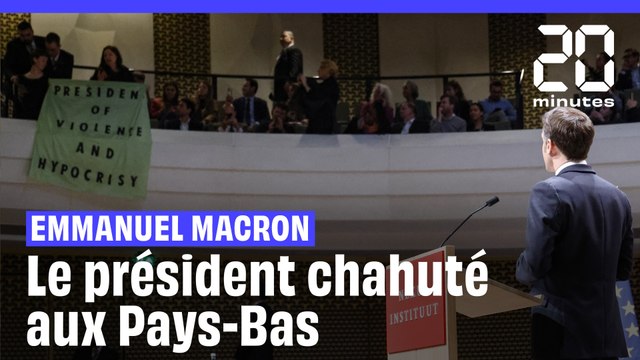 Le déplacement d'Emmanuel Macron perturbé aux Pays-Bas