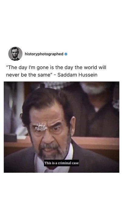 Bush lied Saddam died