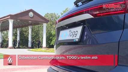 Özbekistan Cumhurbaşkanı, TOGG'u teslim aldı