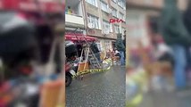 Üsküdar'da market sahibi taciz iddiasıyla bıçaklandı yakınları marketi birbirine kattı