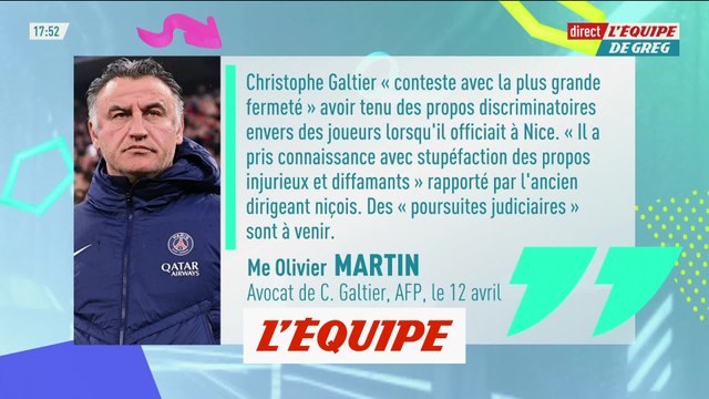Galtier conteste les accusations de racisme avec «la plus grande fermeté» - Foot - L1