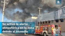 Incendio consume dos naves industriales en Tlajomulco, Jalisco