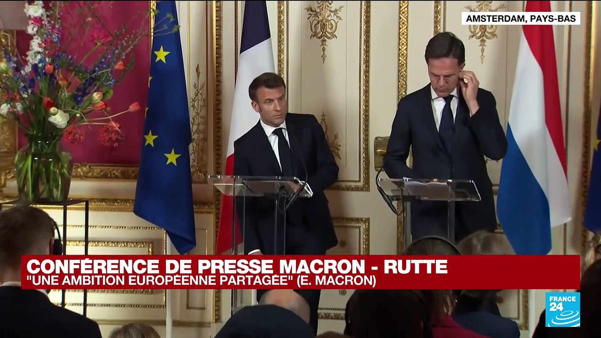 REPLAY Conférence de presse MacronRutte le président français termine sa visite au PaysBas