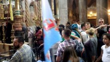 JERUSALEM-EASTERN 2017 , they allow us to worship at the Holy Sepulcher, there are hundreds of people