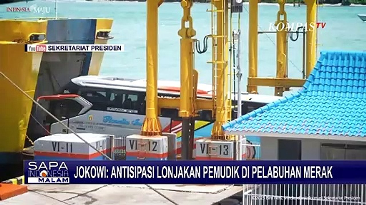 Presiden Jokowi Tinjau Pelabuhan Merak Banten Jelang Mudik: Harus Bisa Perbaiki 'Problem' Tahun Lalu